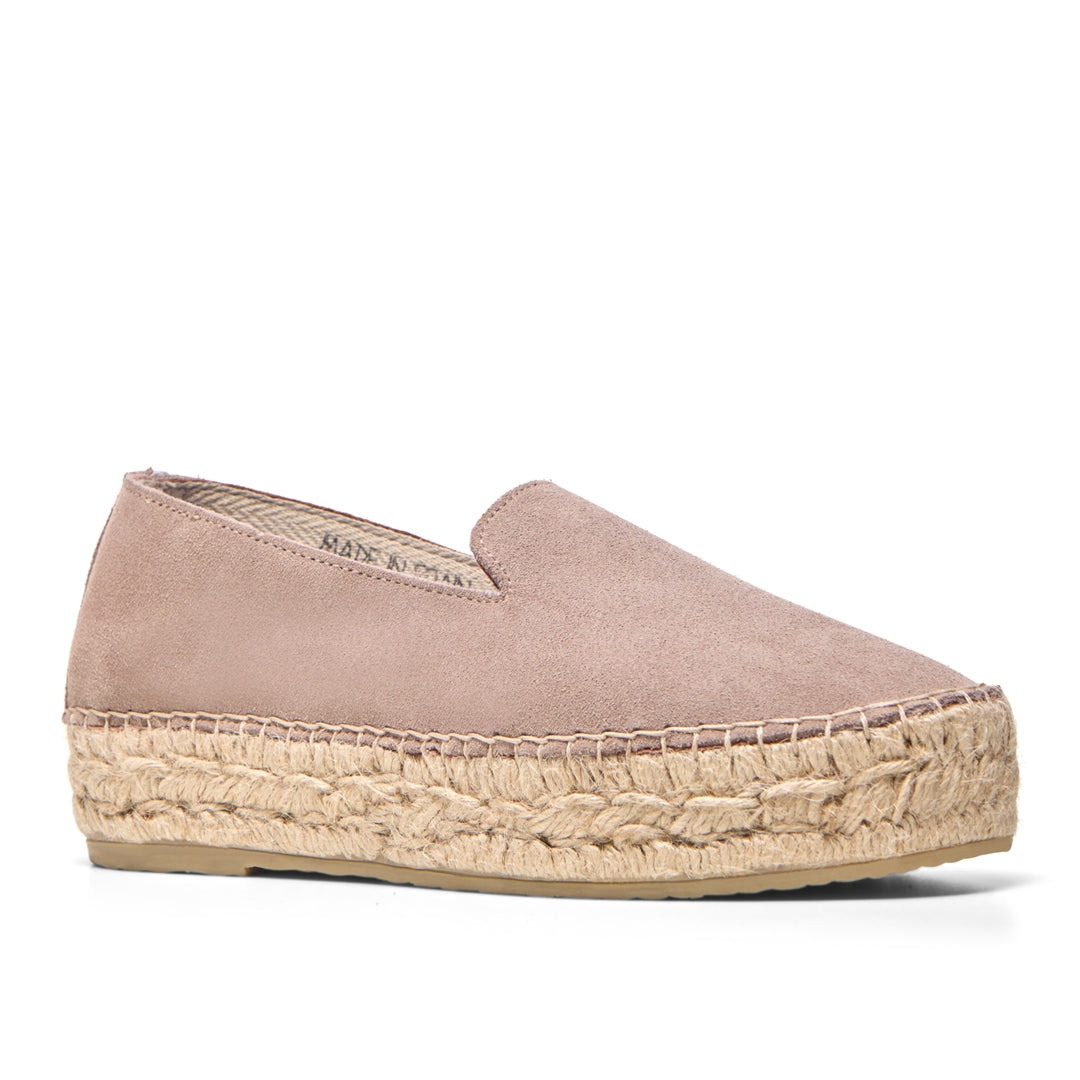Faroh Beige Suede Loafers