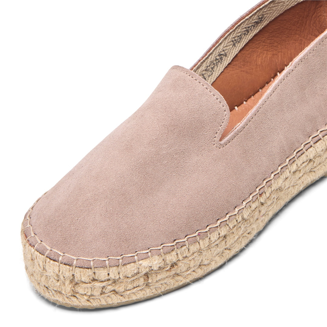 Faroh Beige Suede Loafers
