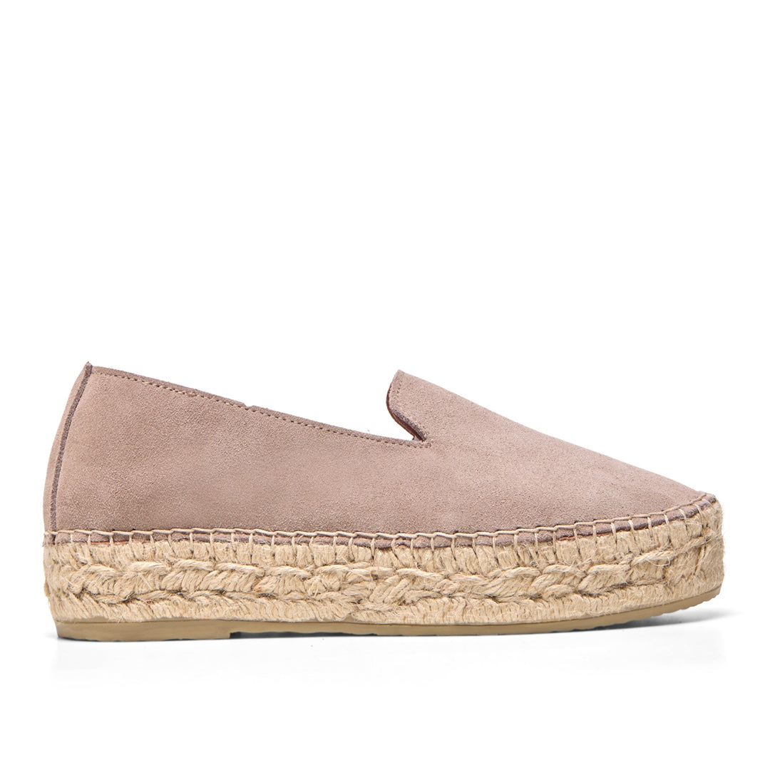 Faroh Beige Suede Loafers