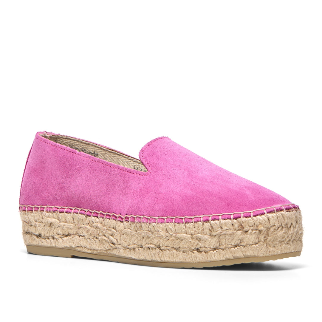 Faroh Fuchsia Suede Loafers