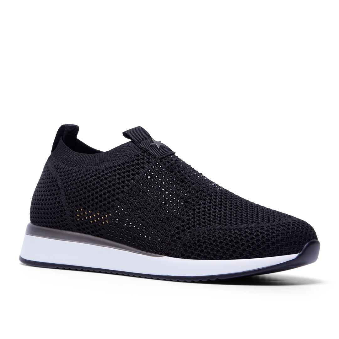 Giacinto Black Textile Trainers
