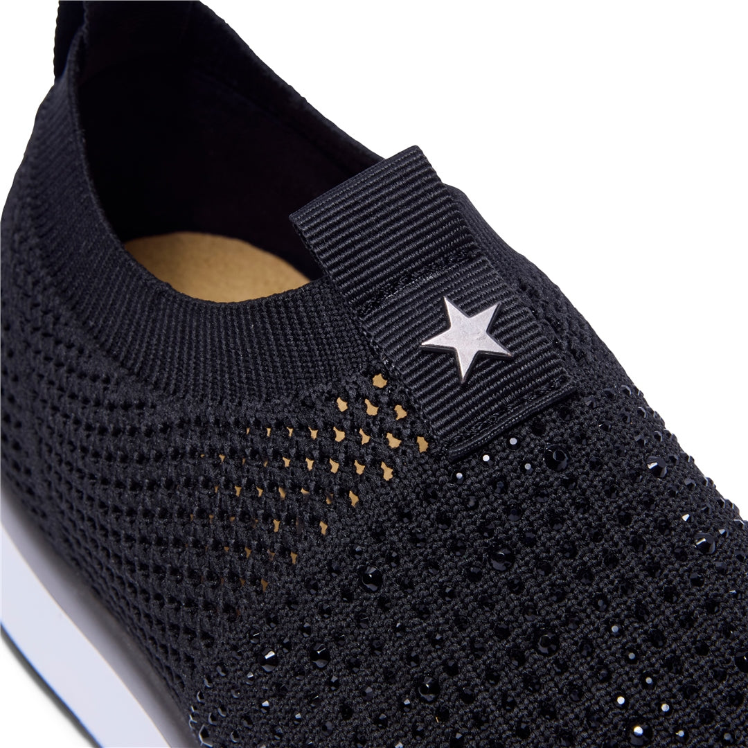 Giacinto Black Textile Trainers