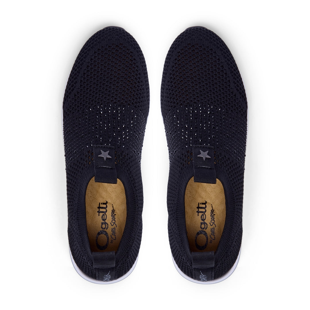 Giacinto Black Textile Trainers
