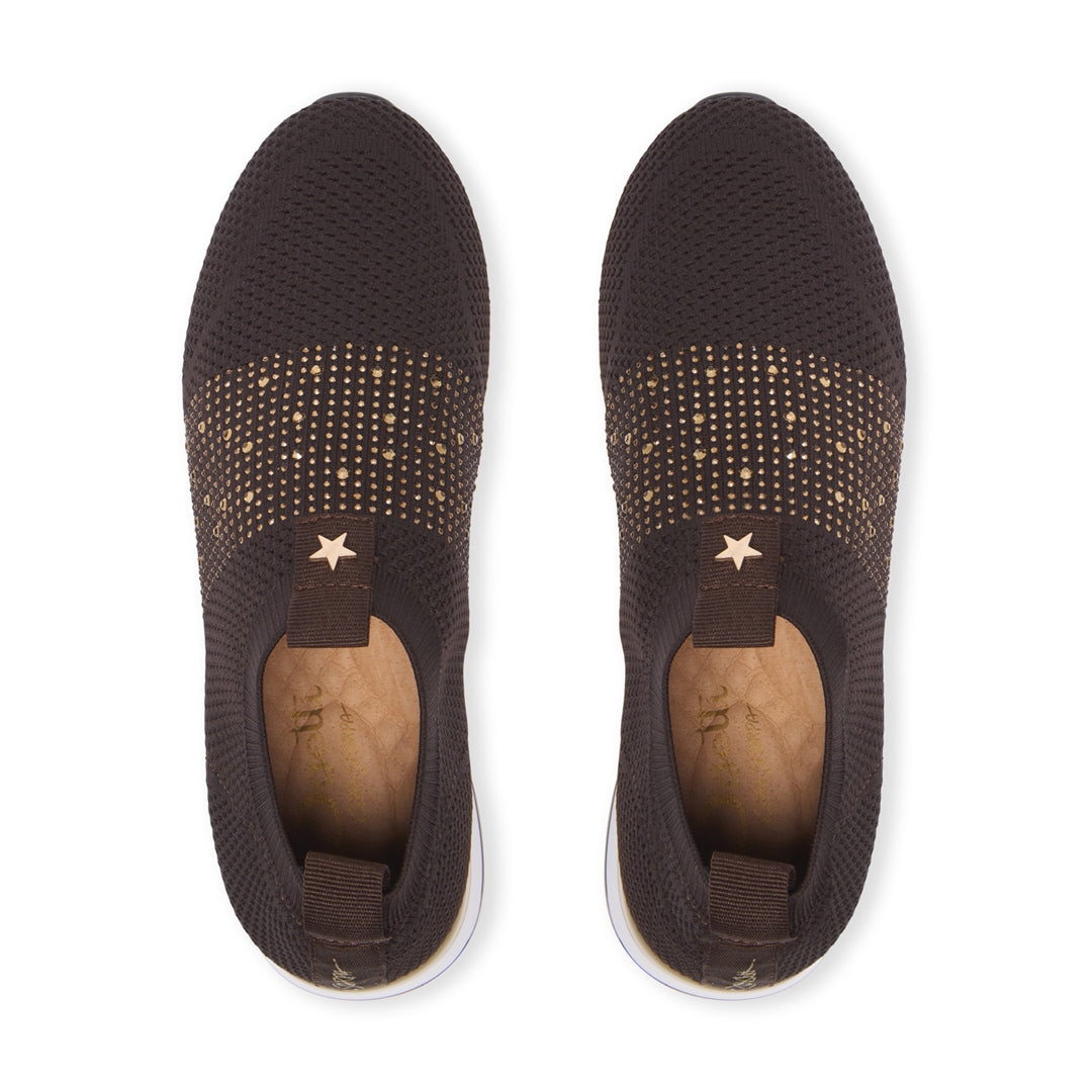 Giacinto Brown Textile Trainers