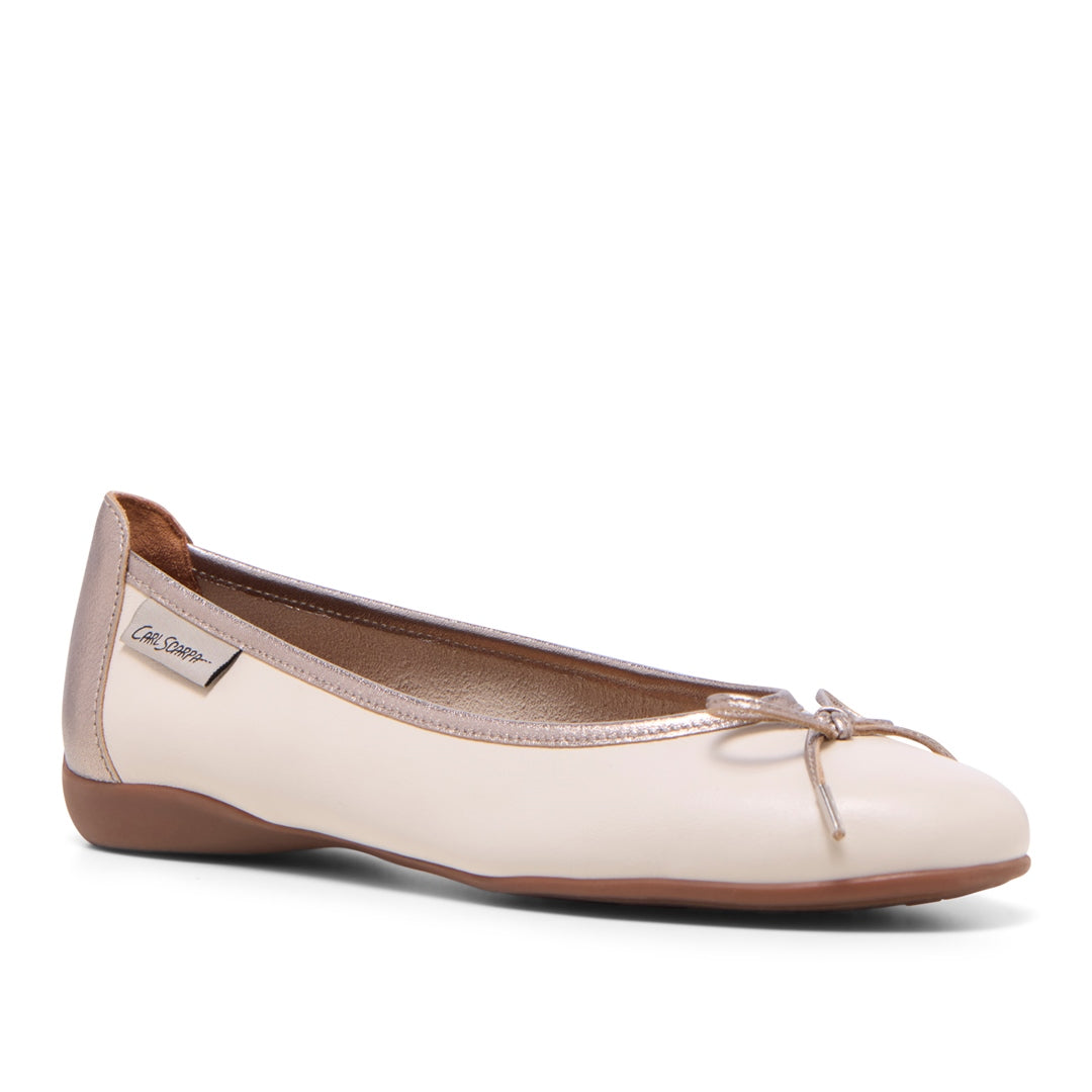 Hosanna White/Pewter Leather Loafers