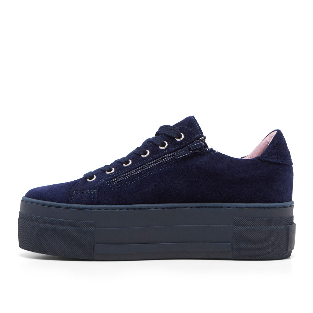 Kautustar Navy Suede Trainers