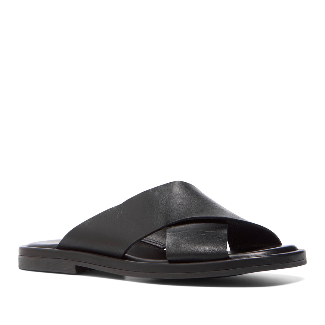 Mirel Black Leather Sandals
