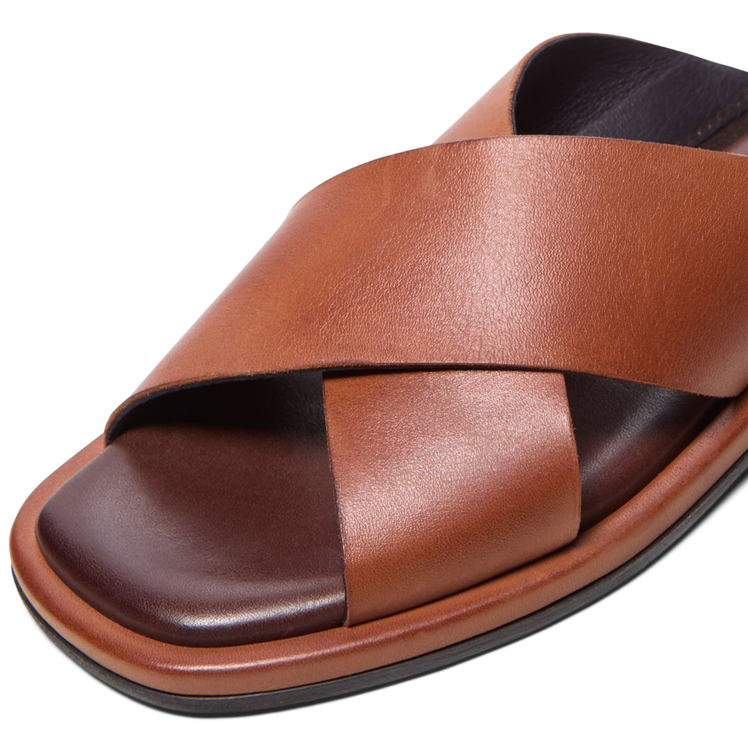 Mirel Tan Leather Sandals