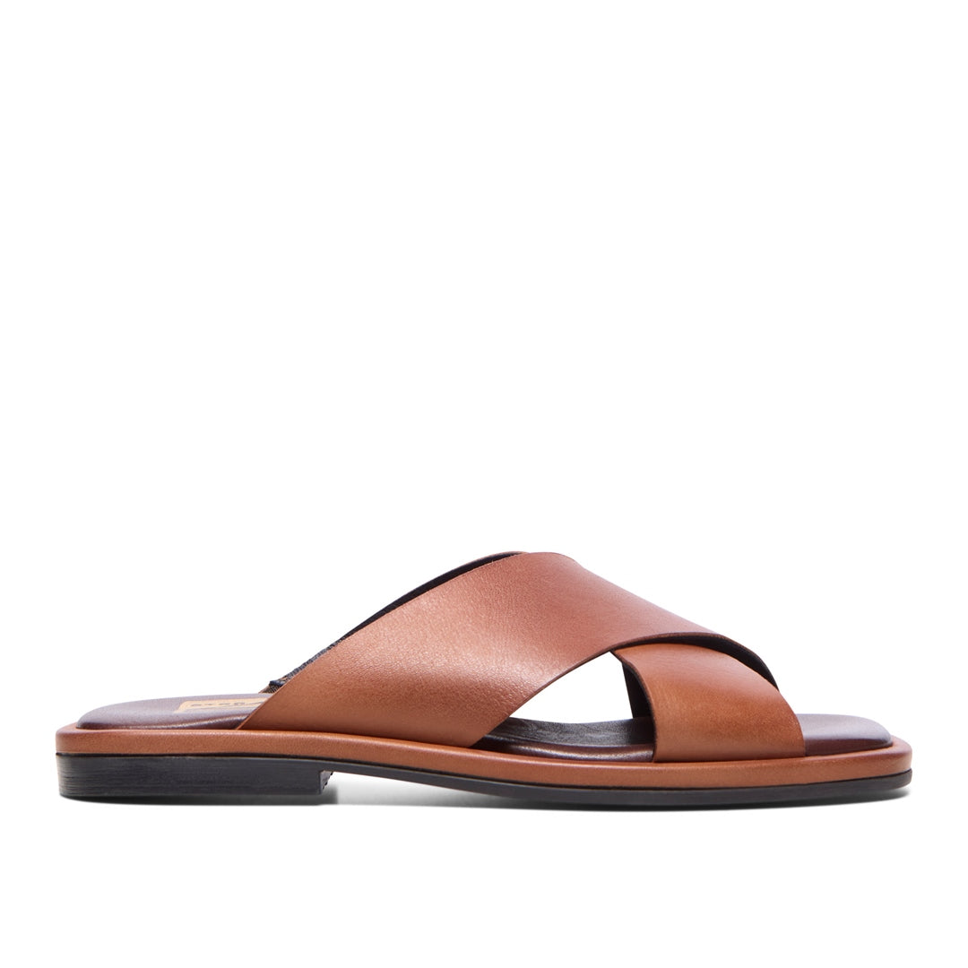 Mirel Tan Leather Sandals