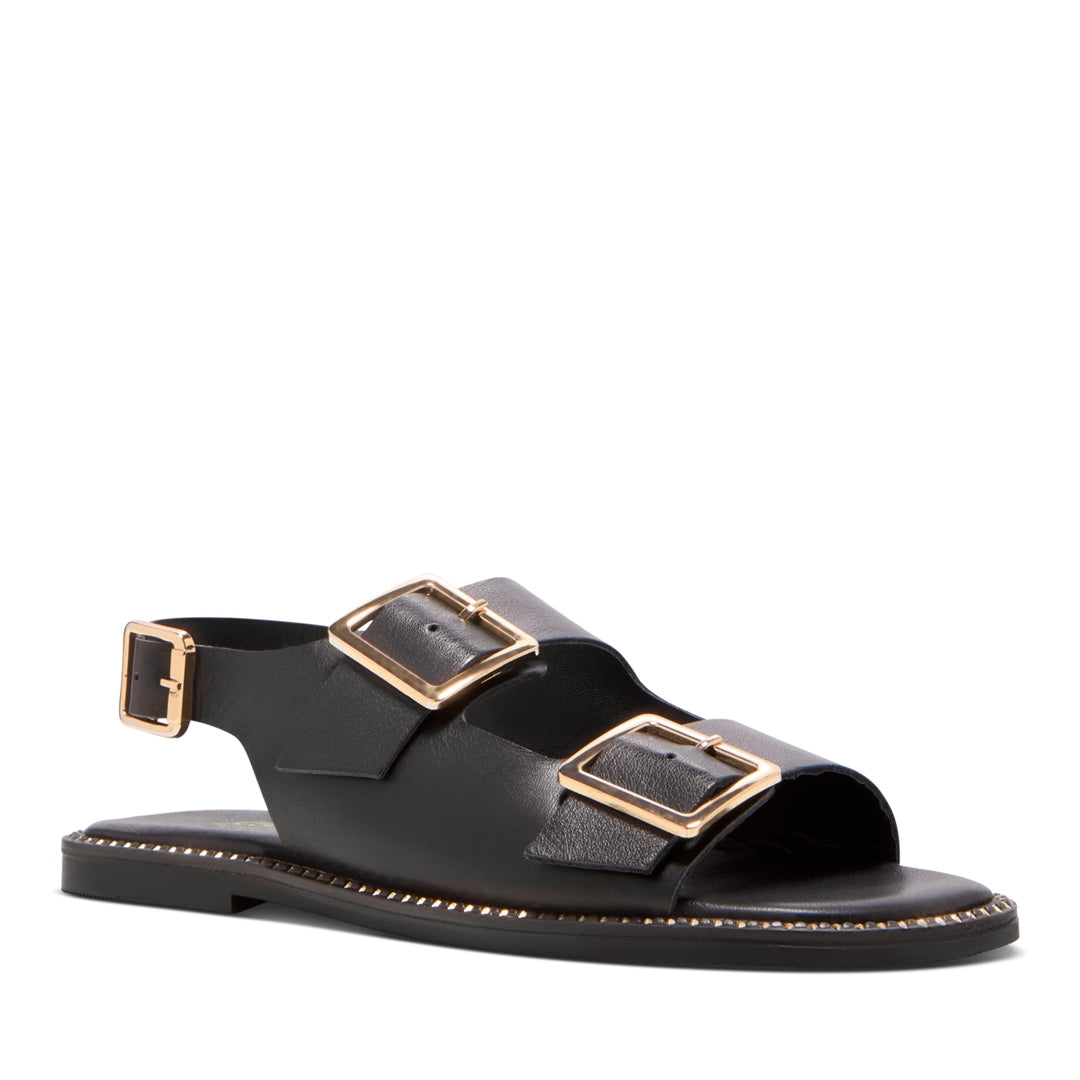 Otarnia Black Suede Sandals