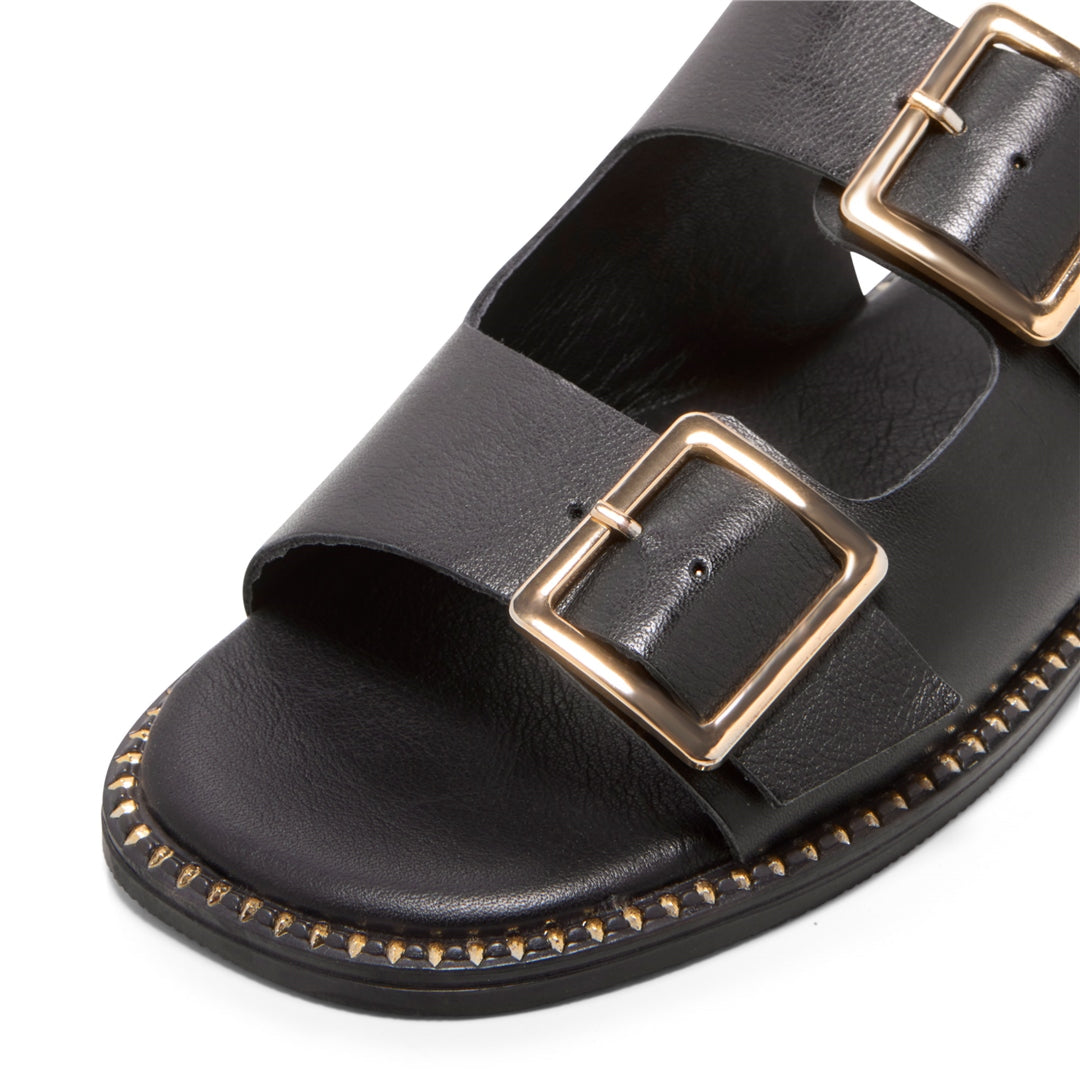 Otarnia Black Suede Sandals