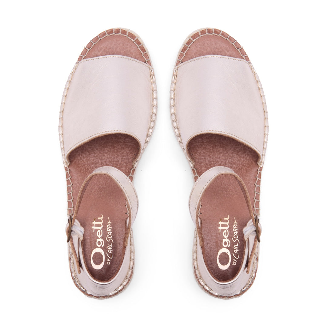 Scarletta Champagne Leather Sandals