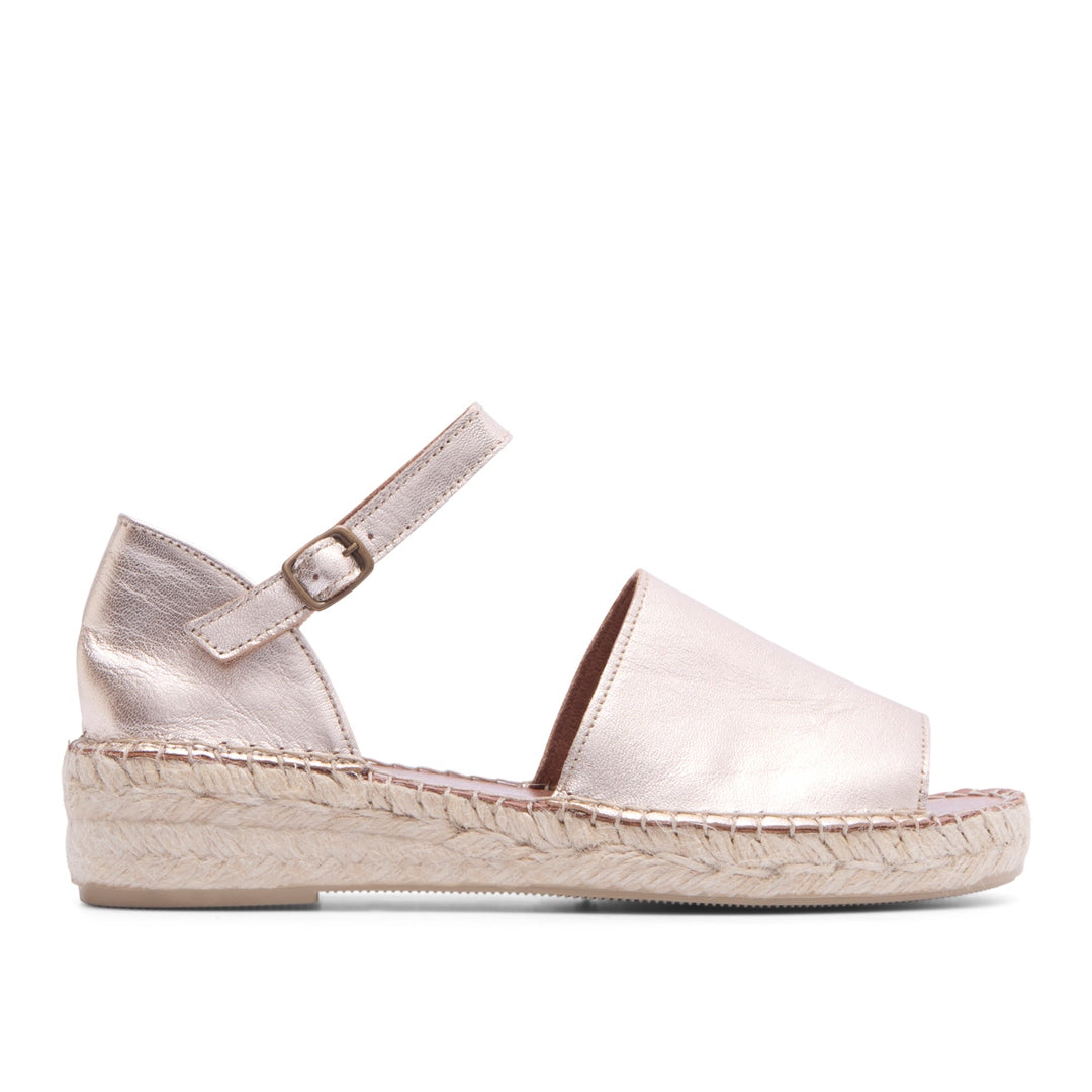 Scarletta Champagne Leather Sandals