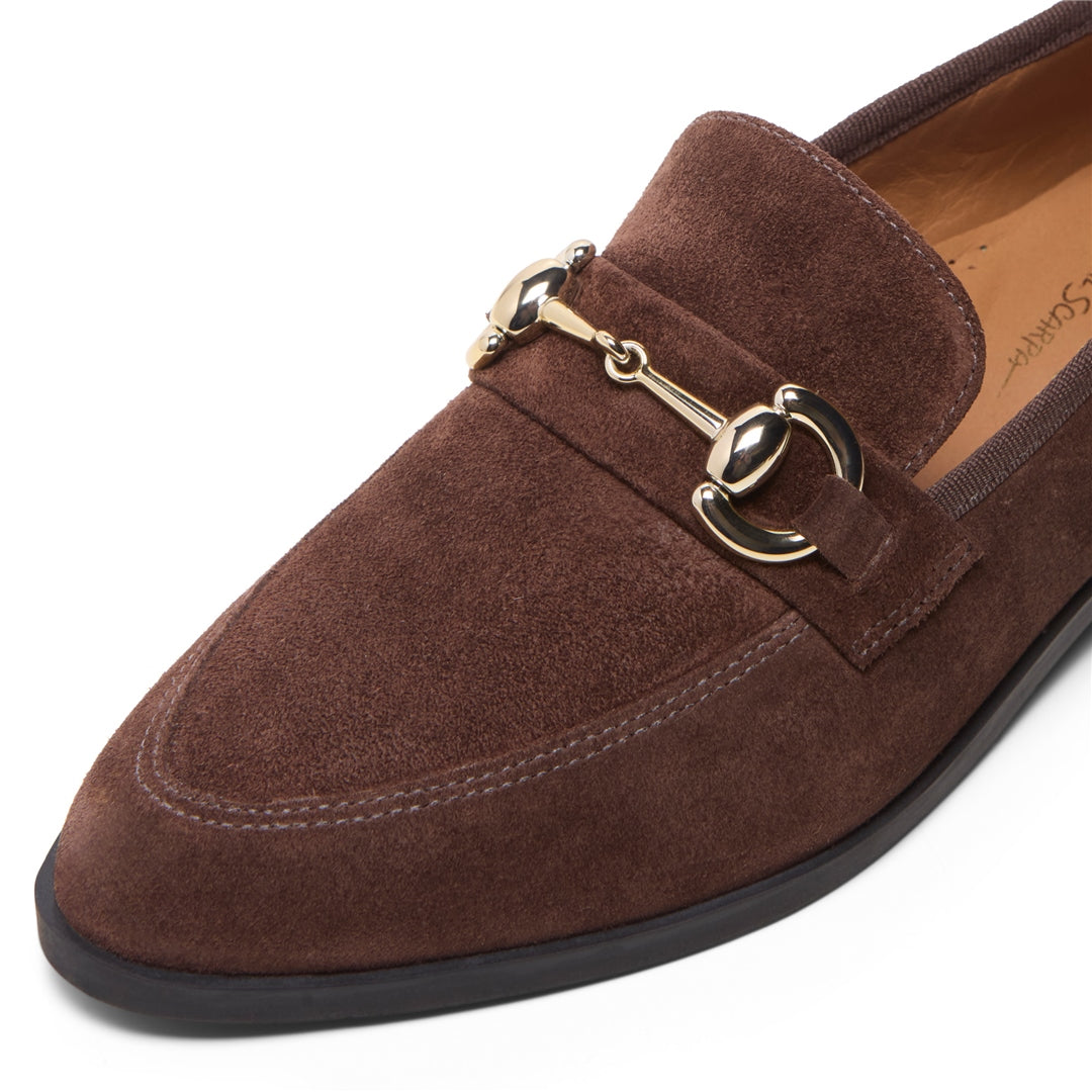 Sorenne Brown Suede Loafers