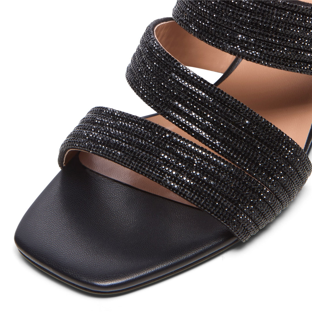 Isorella Black Sandals