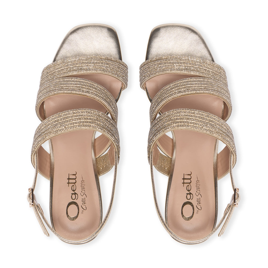 Isorella Gold Sandals
