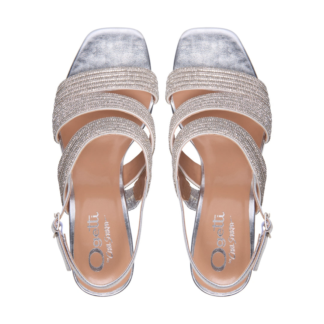 Isorella Silver Sandals