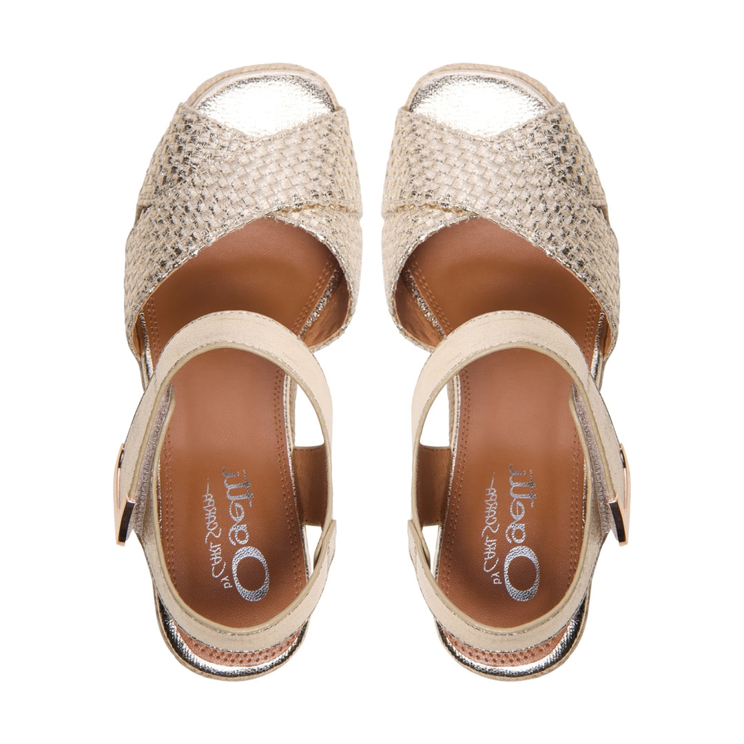 Jocelynne Gold Sandals