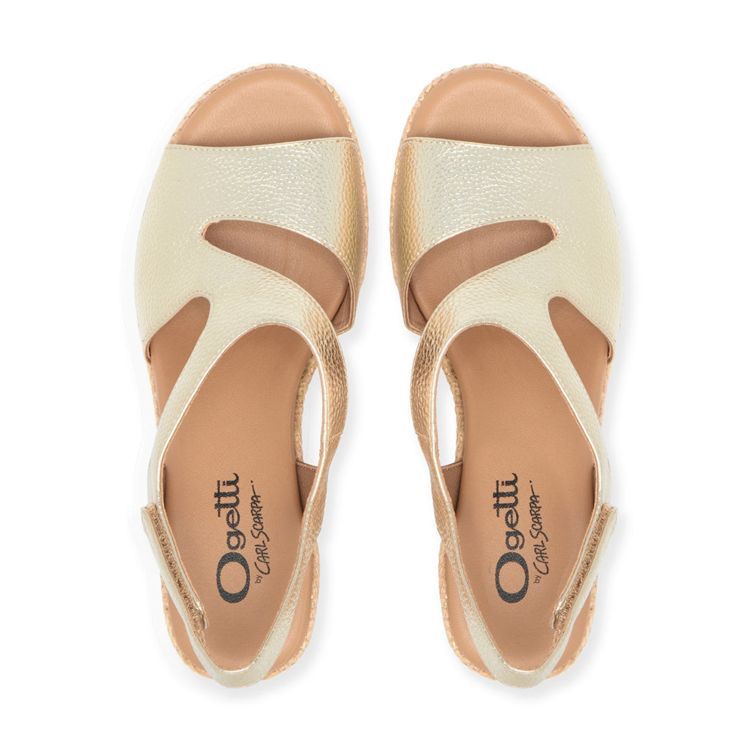 Massimo Gold Sandals