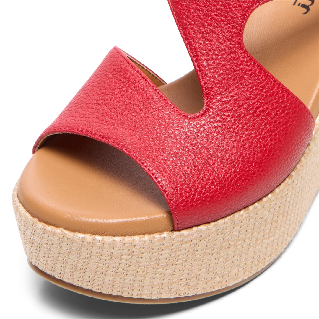 Massimo Red Sandals