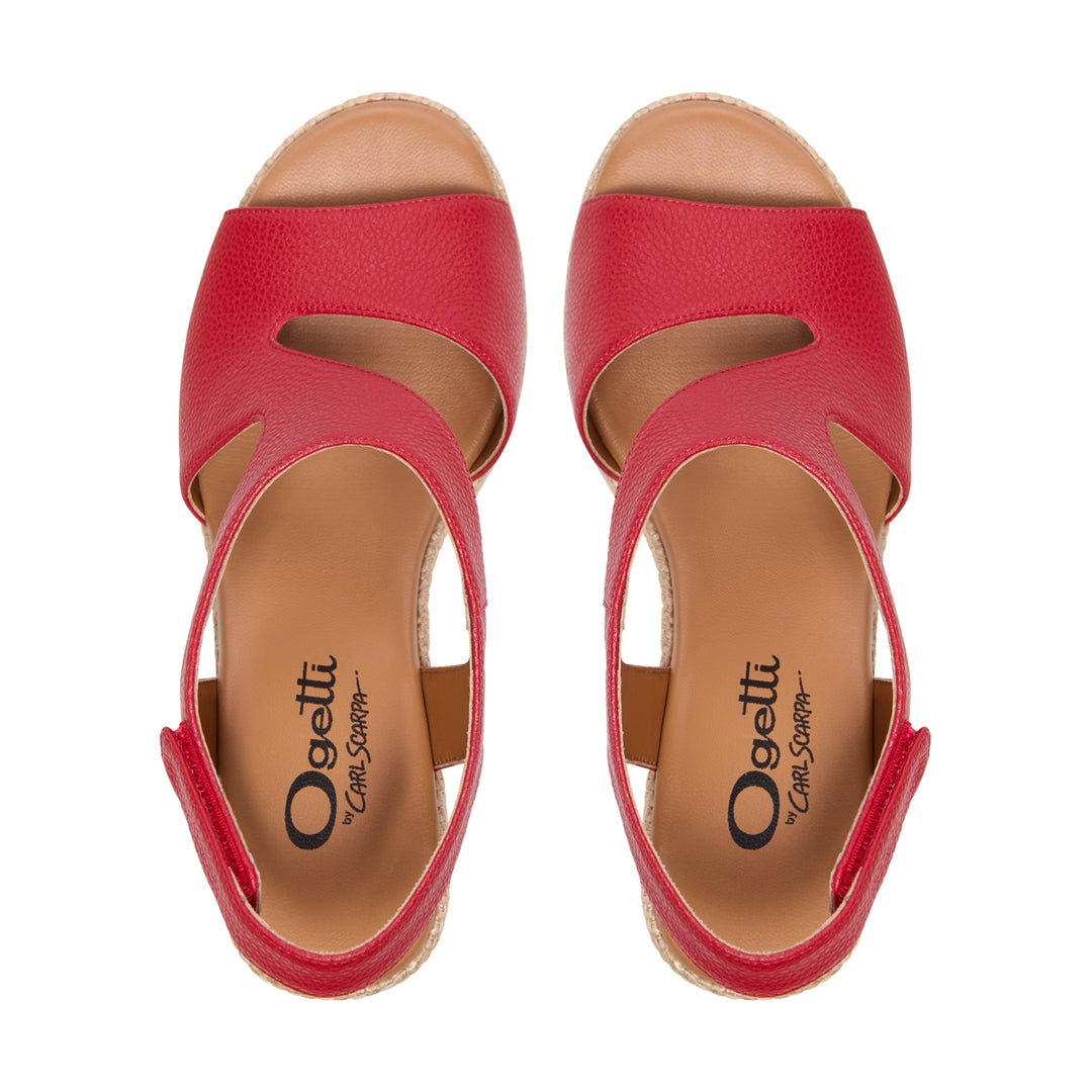 Massimo Red Sandals