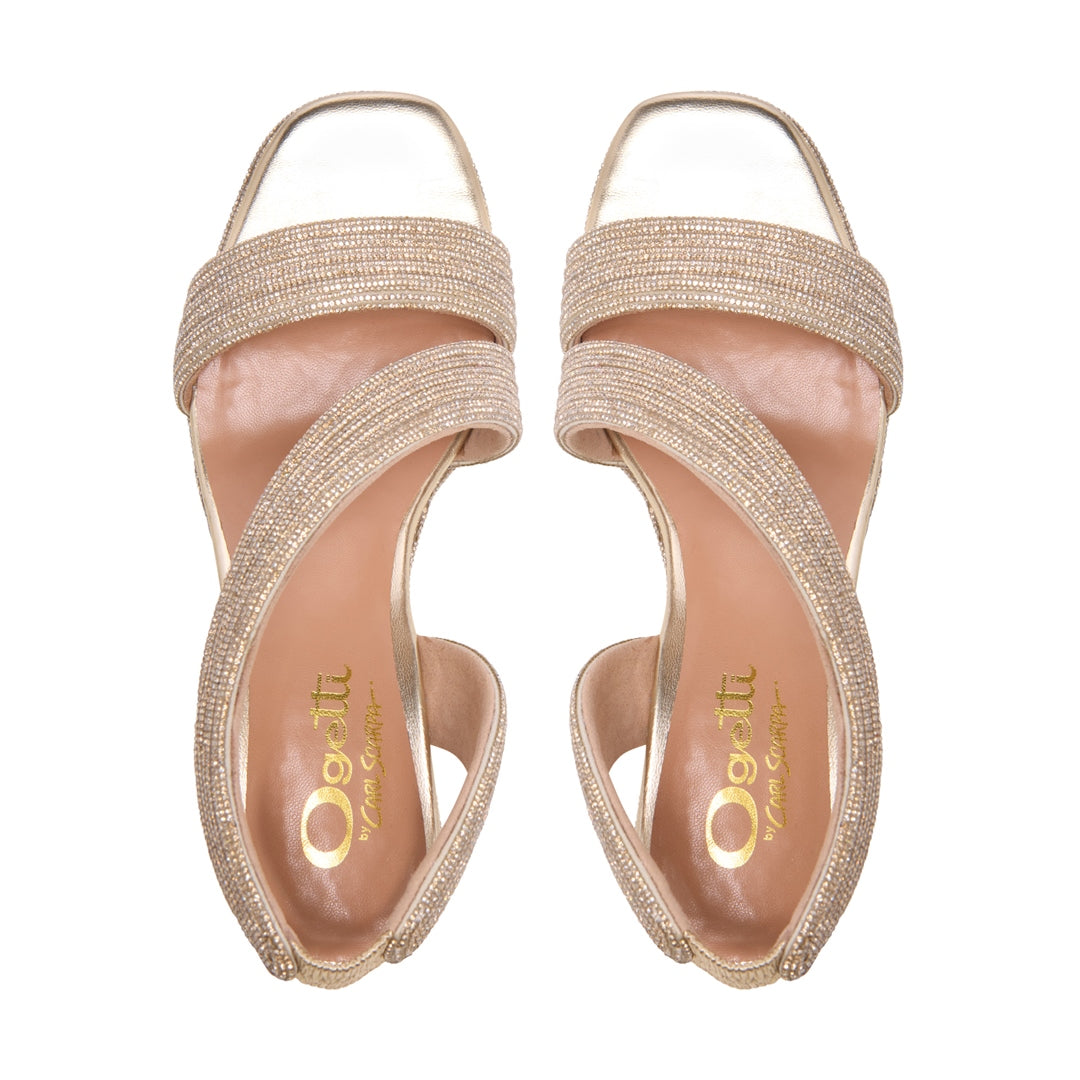 Olivita Gold Sandals