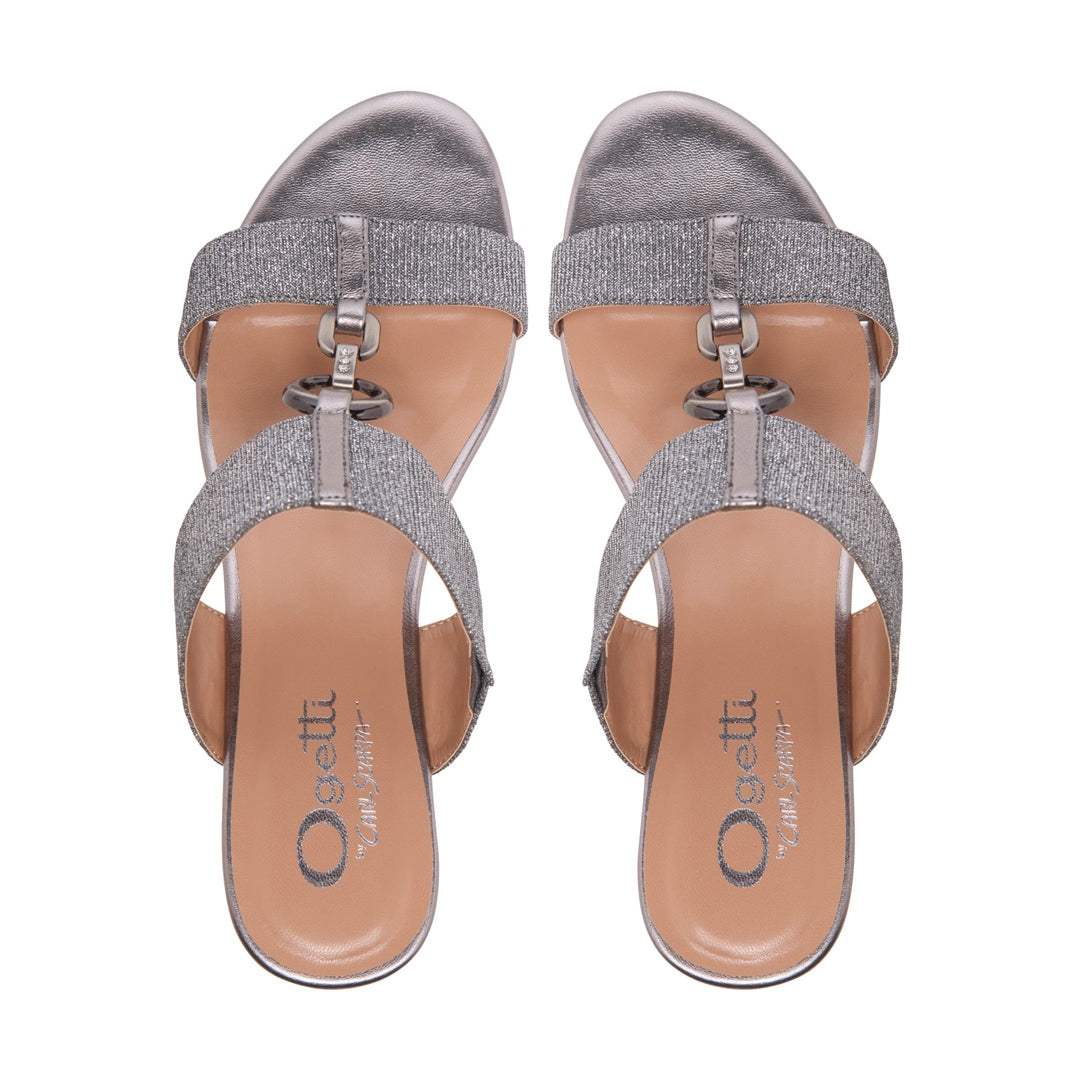 Presice Pewter Sandals
