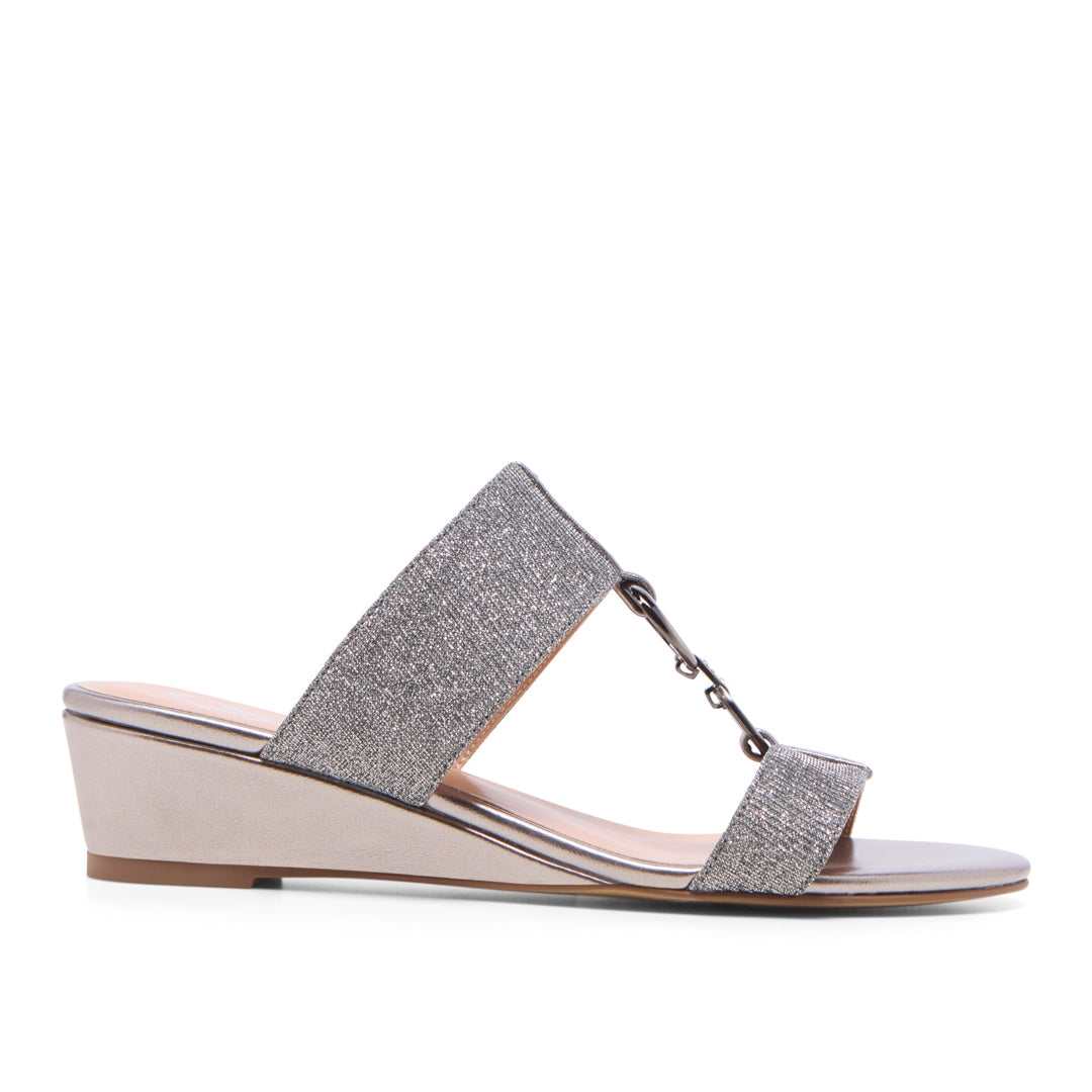 Presice Pewter Sandals