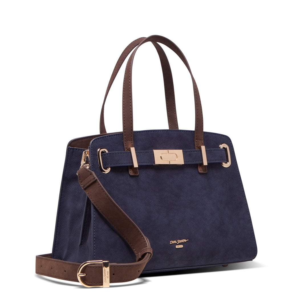 Zamira Navy Handbag