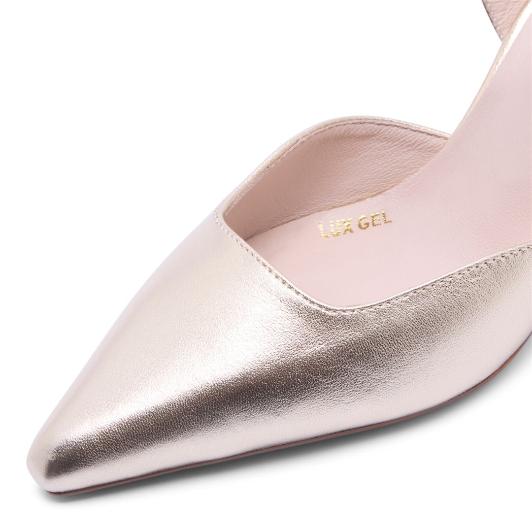 Lupina Gold Strap Heel