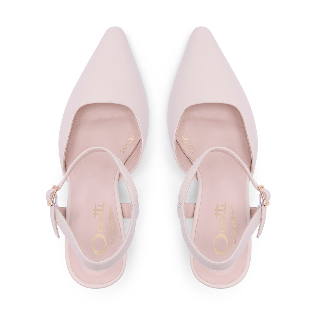 Lupina Off-White Strap Heel