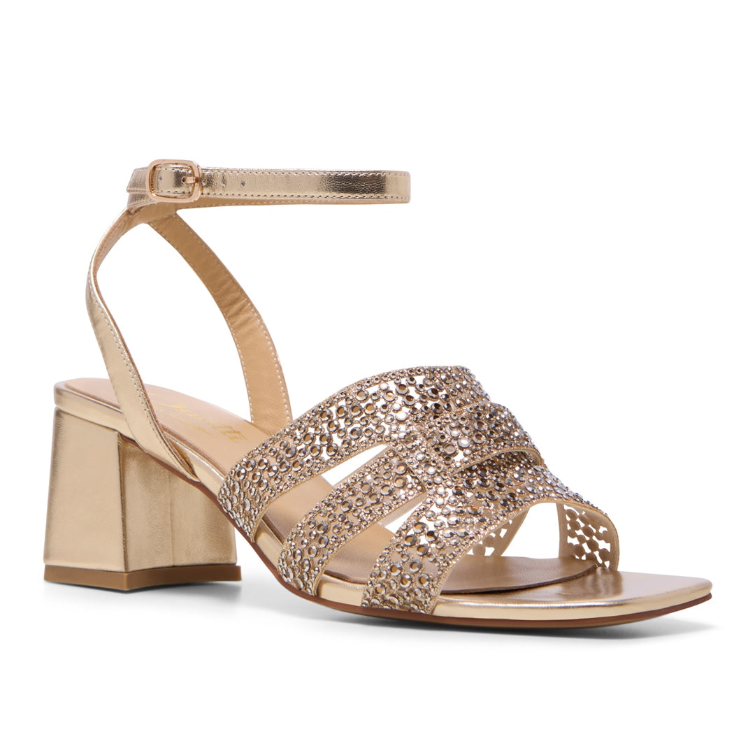 Lemone Gold Strap Heel