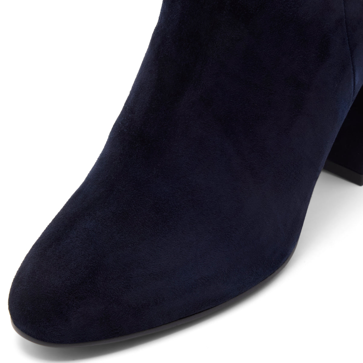 Aitana Navy Suede Ankle Boot