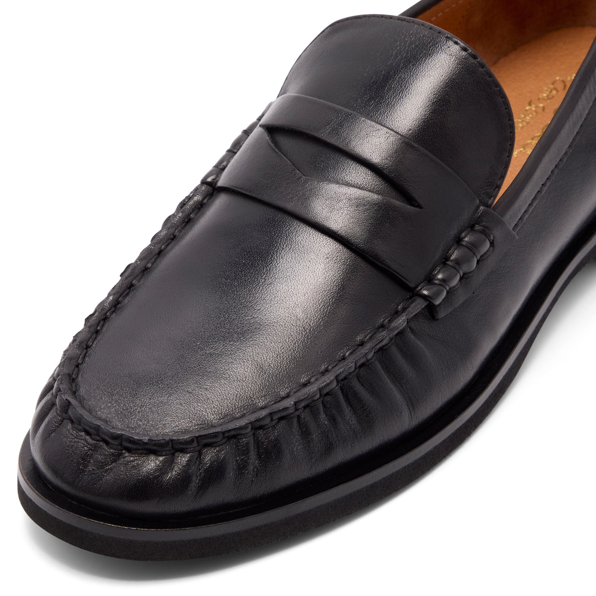 Carissa Black Leather Loafer