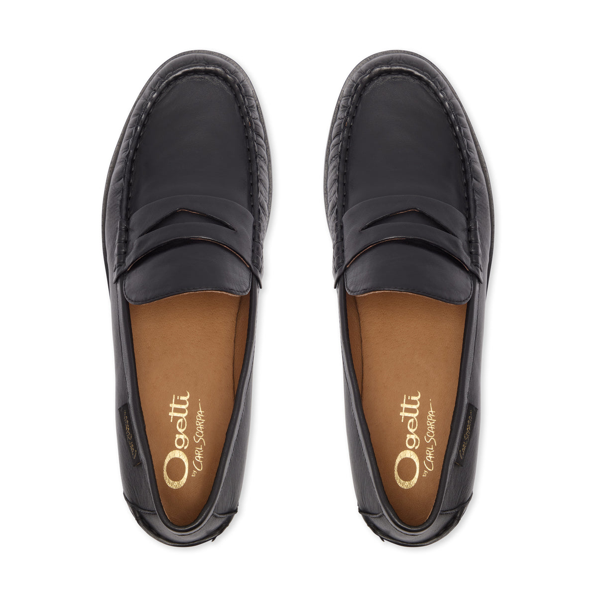 Carissa Black Leather Loafer
