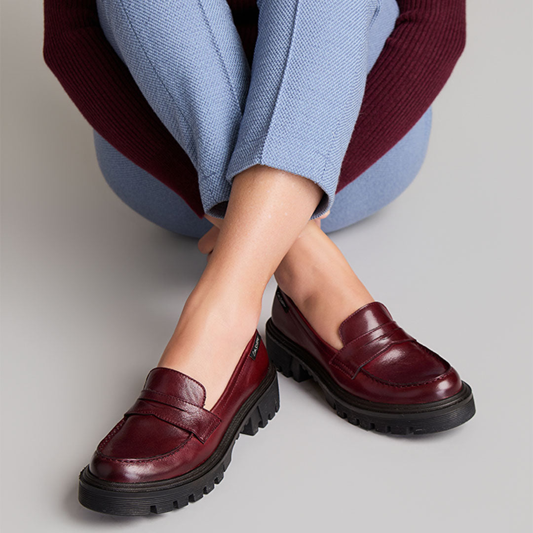 Diavolo Bordo Leather Chunky Loafer