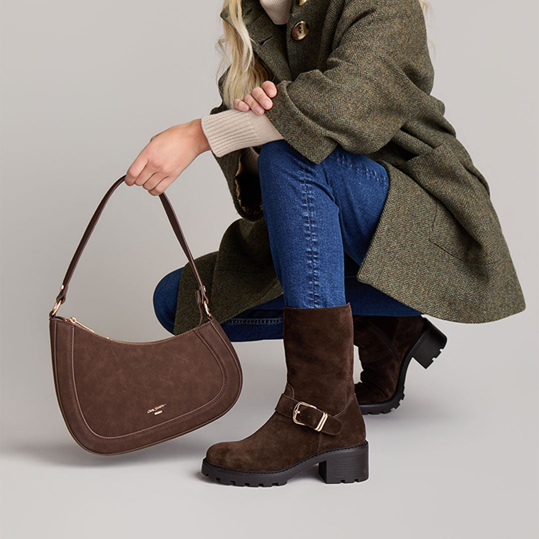 Onetta Brown Suede Ankle Boot