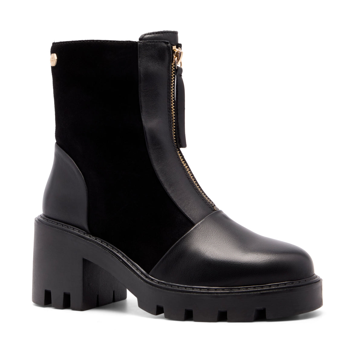 Romilda Black Suede Ankle Boot